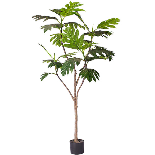 SOGA 180cm Artificial Natural Green Split-Leaf Philodendron Tree Fake Tropical Indoor Plant Home Office Decor