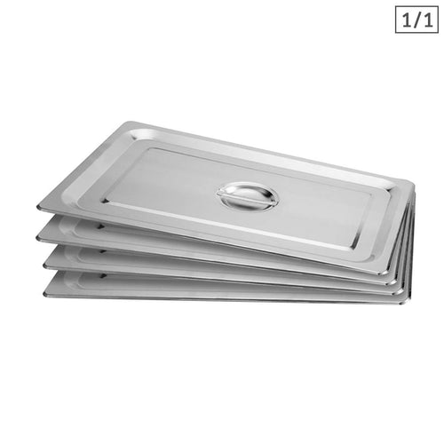 SOGA 4X Gastronorm Pan Lid Stainless Steel Tray Cover 1/1