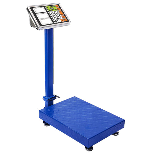 SOGA 150kg Electronic Digital Platform Scale Computing Shop Postal Weight Blue