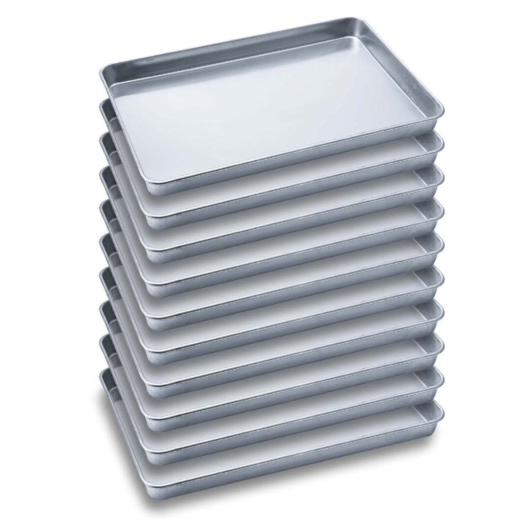 SOGA 10X Aluminium Oven Baking Pan Cooking Tray for Baker Gastronorm 60*40*5cm