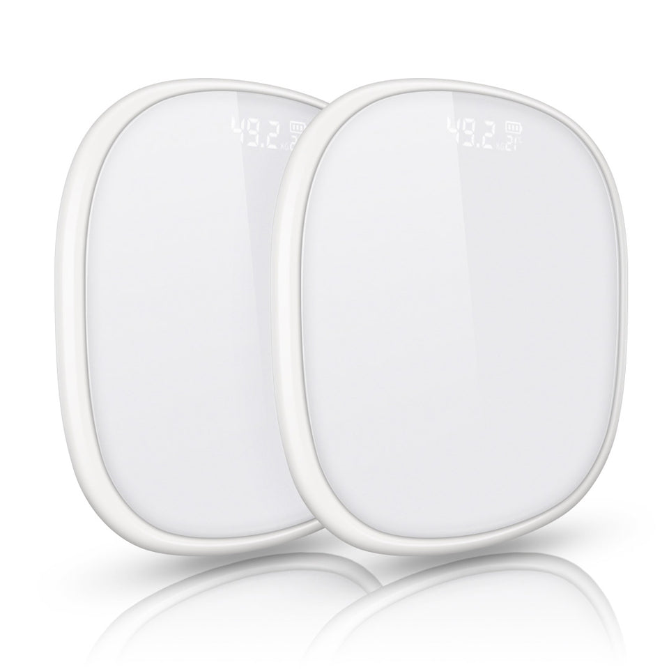 SOGA 2X 180kg Digital LCD Fitness Electronic Bathroom Body Weighing Scale White