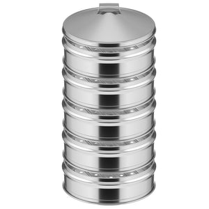 SOGA 5 Tier Stainless Steel Steamers With Lid Work inside of Basket Pot Steamers 25cm