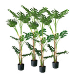 SOGA 4X 175cm Tropical Monstera Palm Artificial Plant Tree, Real Touch Technology, with UV Protection