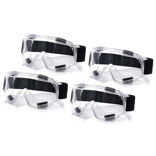 4X Clear Protective Eye Glasses Safety Windproof Lab Goggles Eyewear