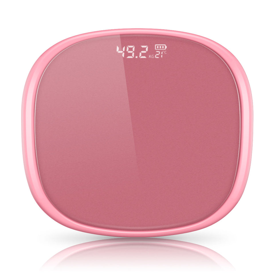 SOGA 180kg Digital LCD Fitness Electronic Bathroom Body Weighing Scale Old Rose