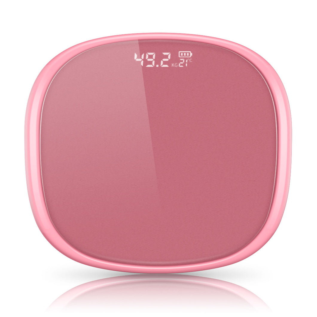 SOGA 180kg Digital LCD Fitness Electronic Bathroom Body Weighing Scale Old Rose