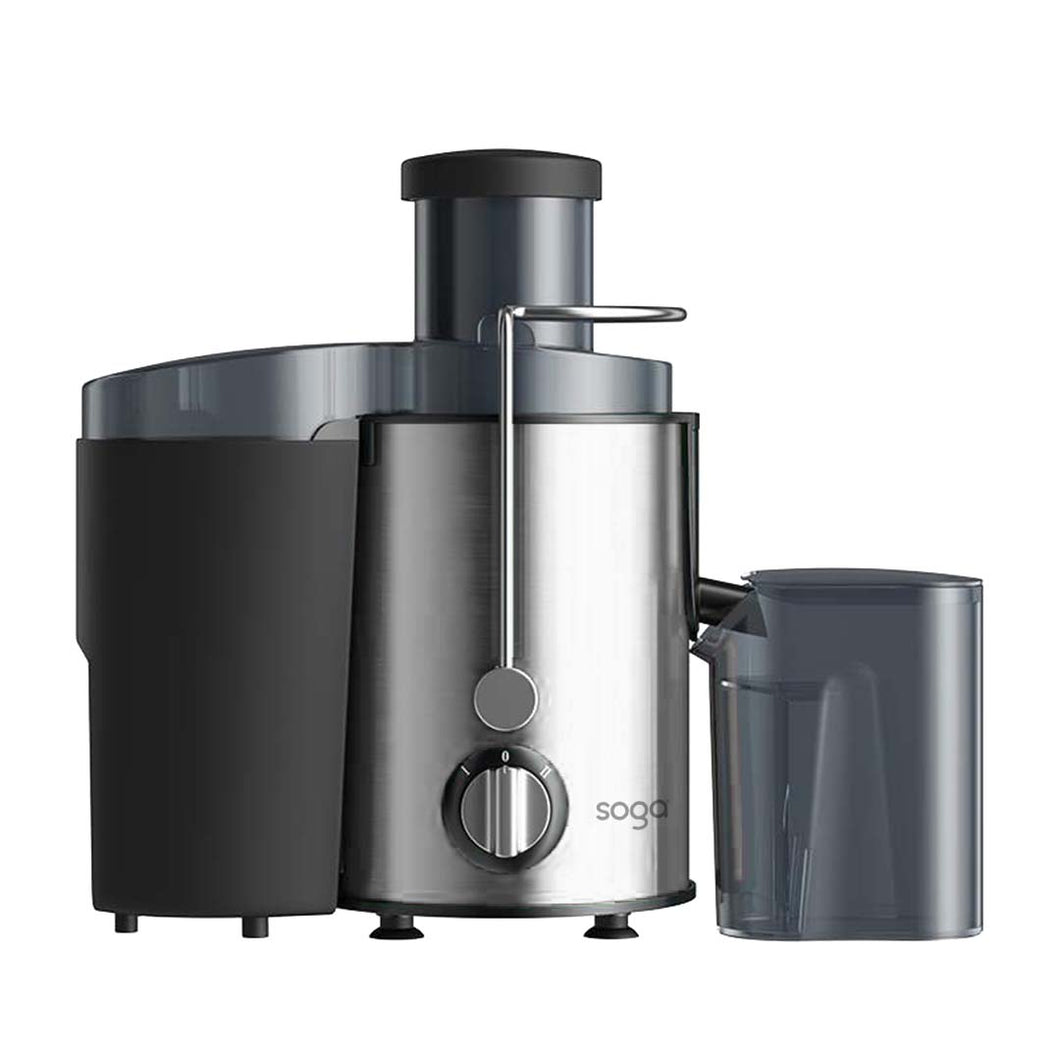 SOGA Juicer 400W Professional Stainless Steel Whole Fruit Vegetable Juice Extractor Diet Chrome