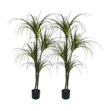 SOGA 2X SOGA 150cm Artificial Dracaena Plant Fake Potted, Simulation Tree Fake Plant Home Decor