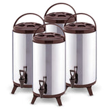 SOGA 4X 16L Portable Insulated Cold/Heat Coffee Tea Beer Barrel Brew Pot With Dispenser