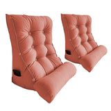 SOGA 2X 45cm Peach Triangular Wedge Lumbar Pillow Headboard Backrest Sofa Bed Cushion Home Decor