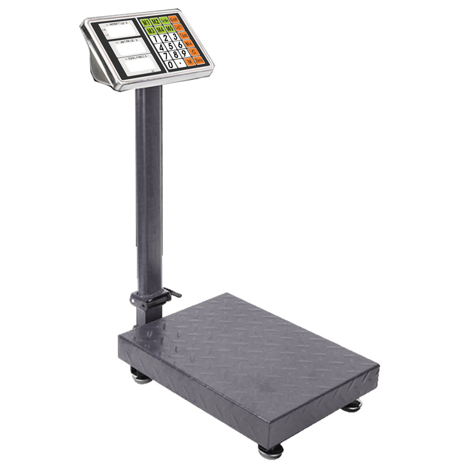 SOGA 300kg Electronic Digital Platform Scale Computing Shop Postal Scales Weight Black