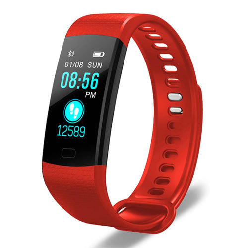 SOGA Sport Smart Watch Health Fitness Wrist Band Bracelet Activity Tracker Red