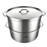 SOGA 2 Tier 304 Stainless Steel Steamer 32x22cm
