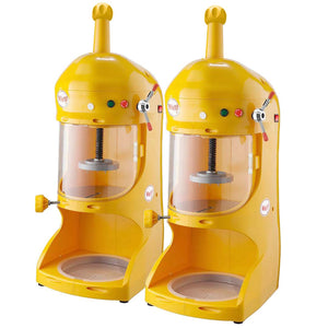 SOGA 2X 300W Commercial Ice Shaver Crusher Machine Automatic Snow Cone Maker