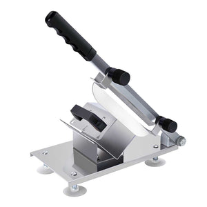 SOGA Manual Frozen Meat Slicer Handle Meat Cutting Machine 18/10 Commercial Grade Stainless Steel