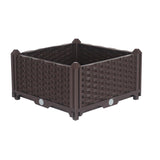 SOGA 40cm Raised Planter Box Vegetable Herb Flower Outdoor Plastic Plants Garden Bed