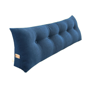 SOGA 180cm Blue Triangular Wedge Bed Pillow Headboard Backrest Bedside Tatami Cushion Home Decor