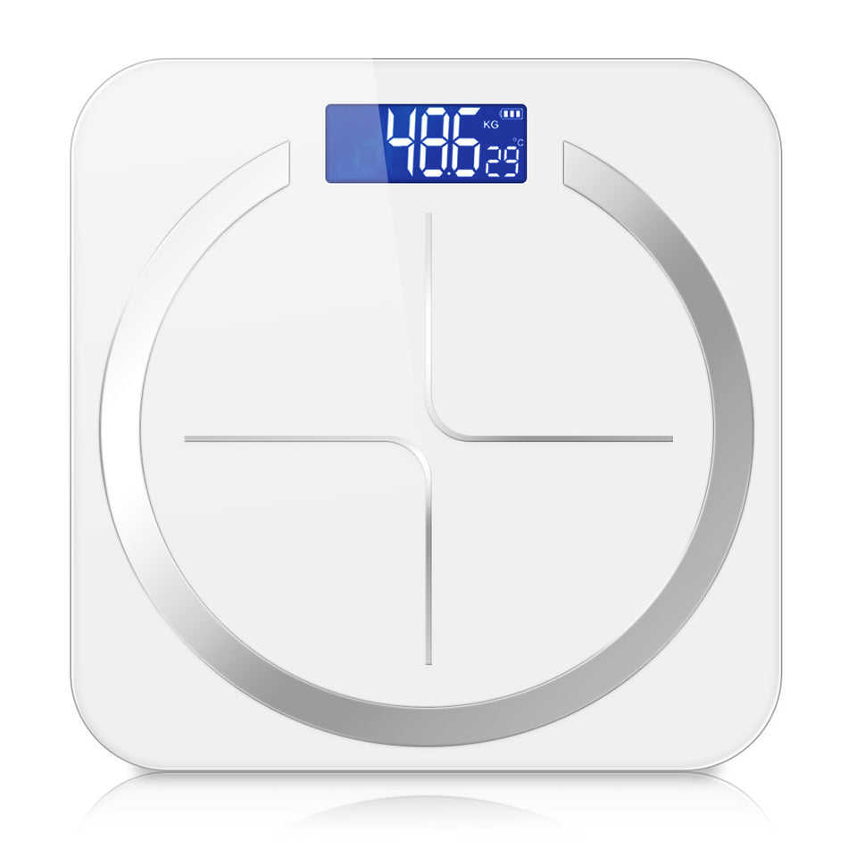 SOGA 180kg Glass LCD Digital Fitness Weight Bathroom Body Electronic Scales White