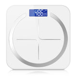 SOGA 180kg Glass LCD Digital Fitness Weight Bathroom Body Electronic Scales White