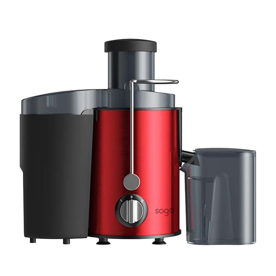 SOGA Juicer 400W Professional Stainless Steel Whole Fruit Vegetable Juice Extractor Diet Red