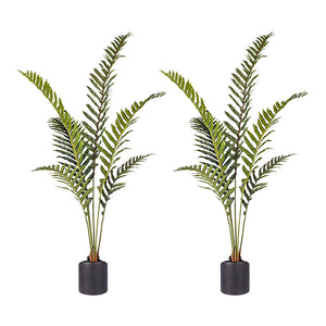 SOGA 2X 150cm Artificial Green Rogue Hares Foot Fern Tree Fake Tropical Indoor Plant Home Office Decor