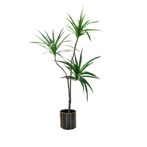 SOGA 180cm Green Artificial Indoor Brazlian Iron Tree Fake Plant Decorative 3 Heads
