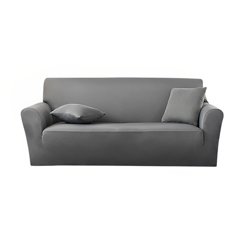 SOGA 3-Seater Grey Sofa Cover Couch Protector High Stretch Lounge Slipcover Home Decor