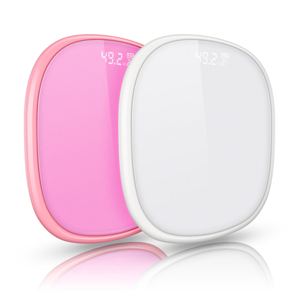 SOGA 2X 180kg Digital LCD Fitness Electronic Bathroom Body Weighing Scale White/Pink