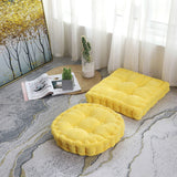 SOGA 4X Yellow Square Cushion Soft Leaning Plush Backrest Throw Seat Pillow Home Office Decor