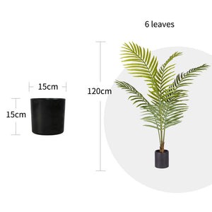 SOGA 4X 120cm Green Artificial Indoor Rogue Areca Palm Tree Fake Tropical Plant Home Office Decor