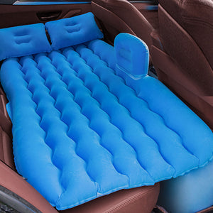 SOGA Blue Ripple Inflatable Car Mattress Portable Camping Air Bed Travel Sleeping Kit Essentials