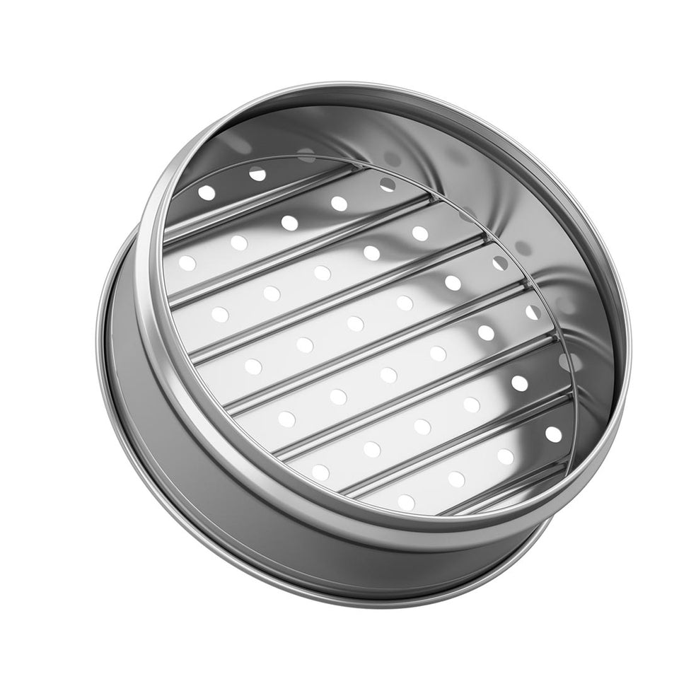 SOGA 3 Tier 25cm Stainless Steel Steamers With Lid Work inside of Basket Pot Steamers