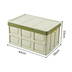 SOGA 30L Collapsible Car Trunk Storage Multifunctional Foldable Box Green