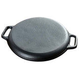 SOGA 2x Cast Iron 30cm Frying Pan Skillet Coating Steak Sizzle Platter