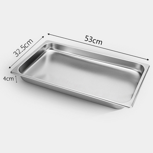 SOGA 6X Gastronorm GN Pan Full Size 1/1 GN Pan 4cm Deep Stainless Steel Tray