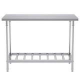 SOGA Commercial Catering Kitchen Stainless Steel Prep Work Bench Table 120*70*85cm
