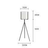 SOGA 70cm Tripod Flower Pot Plant Stand with White Flowerpot Holder Rack Indoor Display