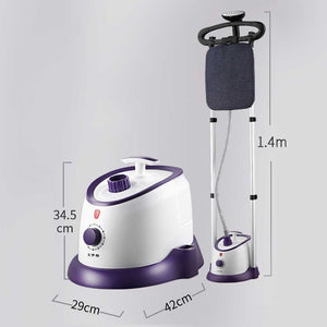 SOGA Garment Steamer Vertical Twin Pole Clothes 1700ml 1800w Steaming Kit Purple