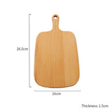 SOGA 26cm Brown Rectangle Wooden Serving Tray Chopping Board Paddle with Handle Home Decor
