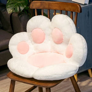 SOGA 2X 70cm White Paw Shape Cushion Warm Lazy Sofa Decorative Pillow Backseat Plush Mat Home Decor