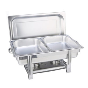 SOGA Stainless Steel Chafing 2x4.5L Catering Dish Food Warmer