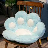 SOGA 2X 70cm Mint Blue Paw Shape Cushion Warm Lazy Sofa Decorative Pillow Backseat Plush Mat Home Decor