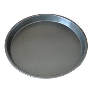 SOGA 6X 7-inch Round Black Steel Non-stick Pizza Tray Oven Baking Plate Pan