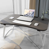 SOGA 2X Black Portable Bed Table Adjustable Foldable Bed Sofa Study Table Laptop Mini Desk with Notebook Stand Card Slot Holder Home Decor