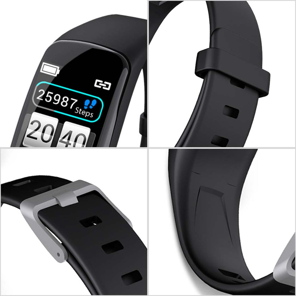 SOGA Sport Monitor Wrist Touch Tracker Smart Watch With 2X Strap Band Replacement