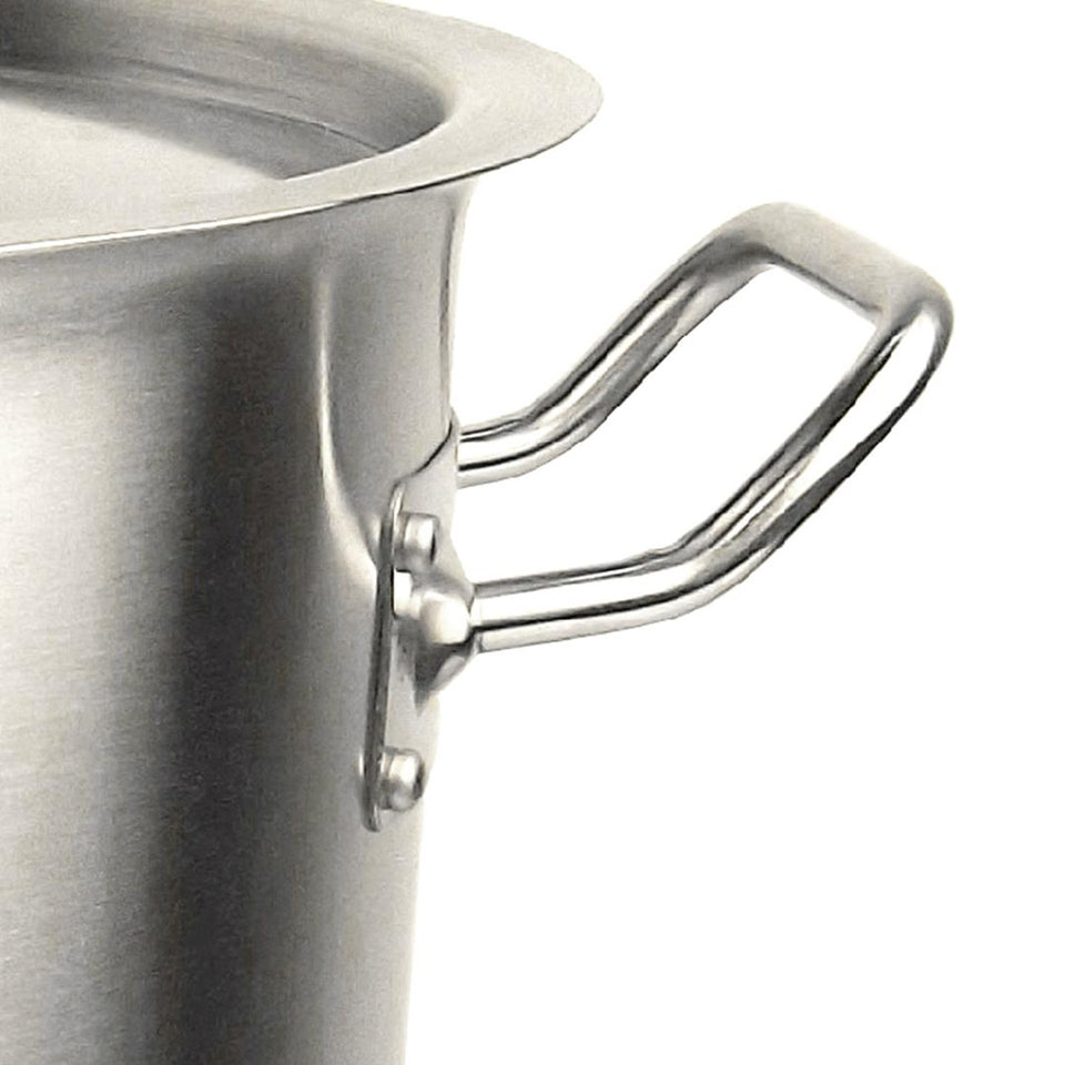 SOGA Stock Pot 14L Top Grade Thick Stainless Steel Stockpot 18/10