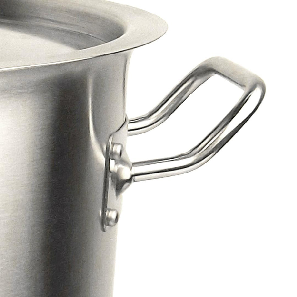 SOGA Stock Pot 58L Top Grade Thick Stainless Steel Stockpot 18/10