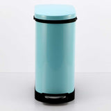 SOGA 2X Foot Pedal Stainless Steel Rubbish Recycling Garbage Waste Trash Bin U Blue 10L