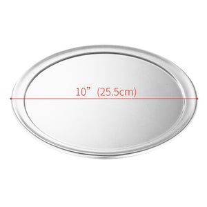 SOGA 6X 10-inch Round Aluminum Steel Pizza Tray Home Oven Baking Plate Pan