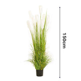 SOGA 2X 150cm Wheat Plume Grass Artificial Plant, Home Decor